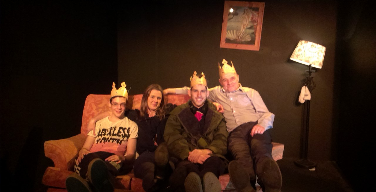 Tina on set with cast of Three Kings